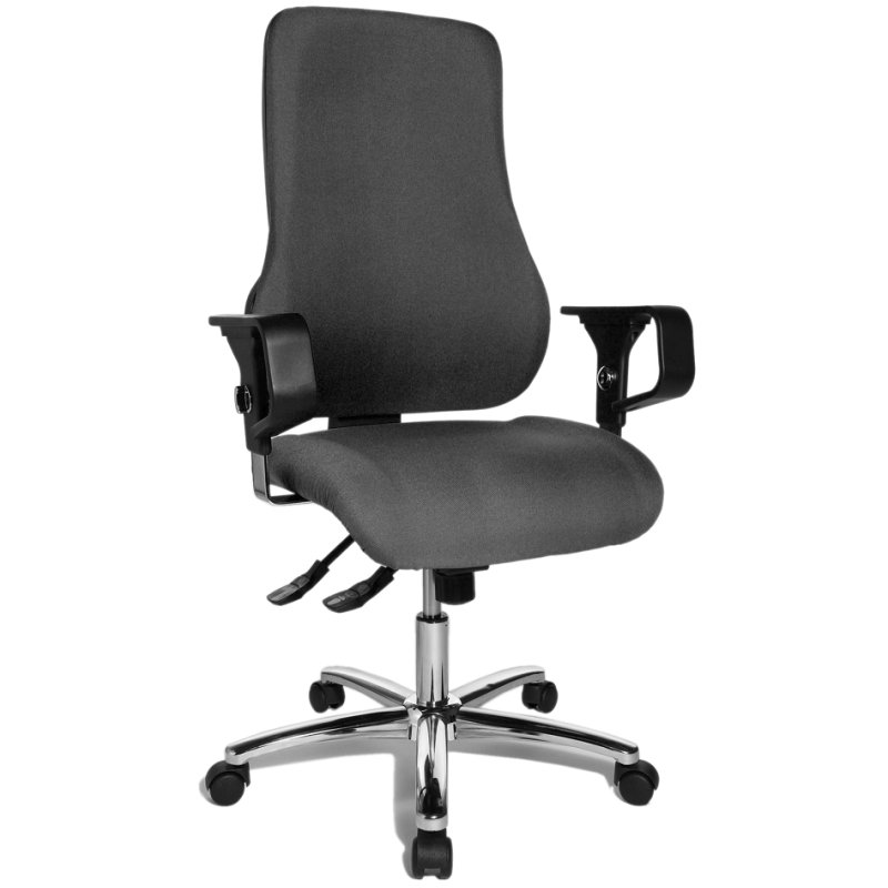 Topstar bureaustoel Sitness 55, blauw, ergonomisch, met armleuningen